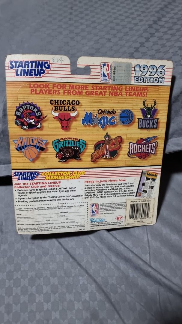 1996 NBA Scottie Pippen Chicago Bulls Starting Lineup Figure! RARE