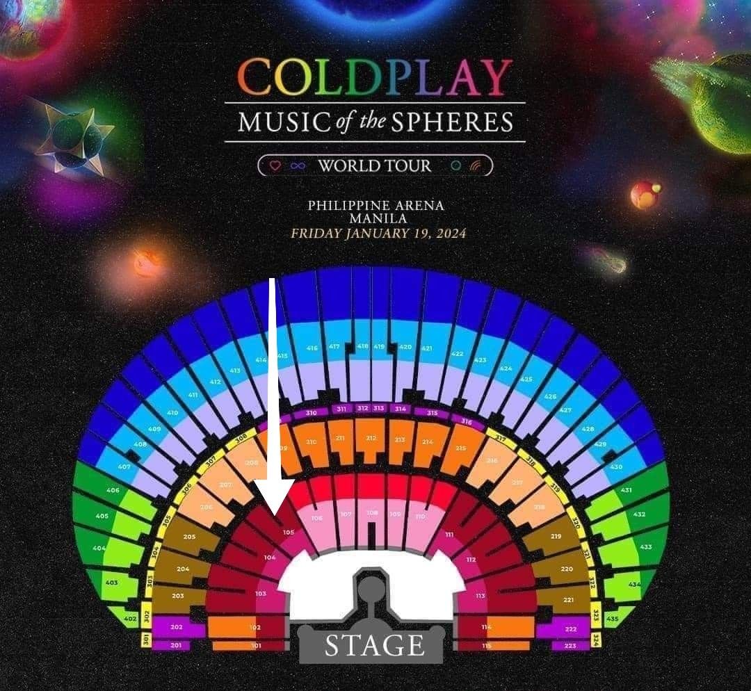 (2) Coldplay Manila Day 1, Tickets & Vouchers, Event Tickets on Carousell