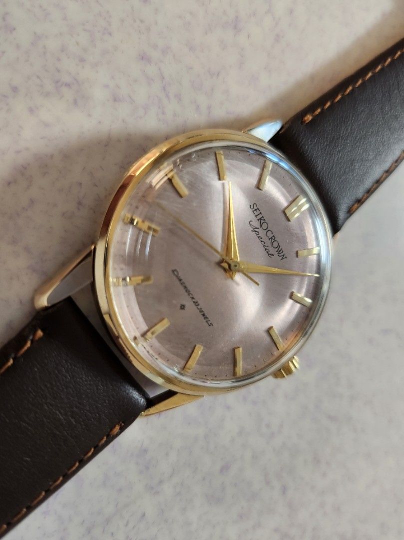 罕有極美品,62年,Seiko Crown Special, 15021, 23 石, 14K Gold Filled