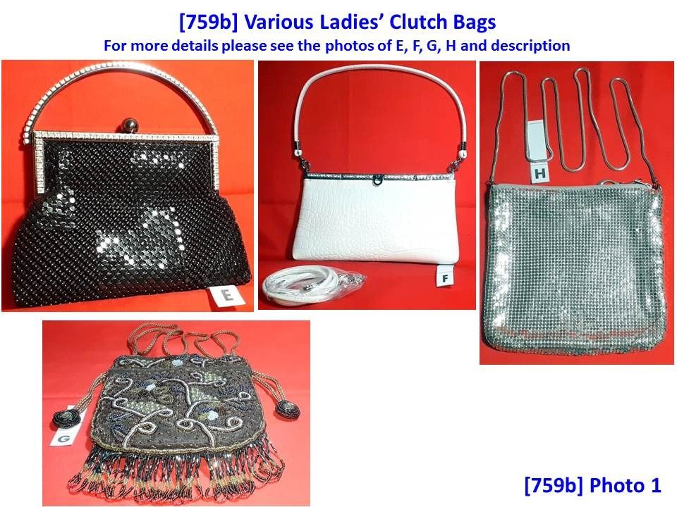 759b Swarovski and Various Ladies Clutch Bags