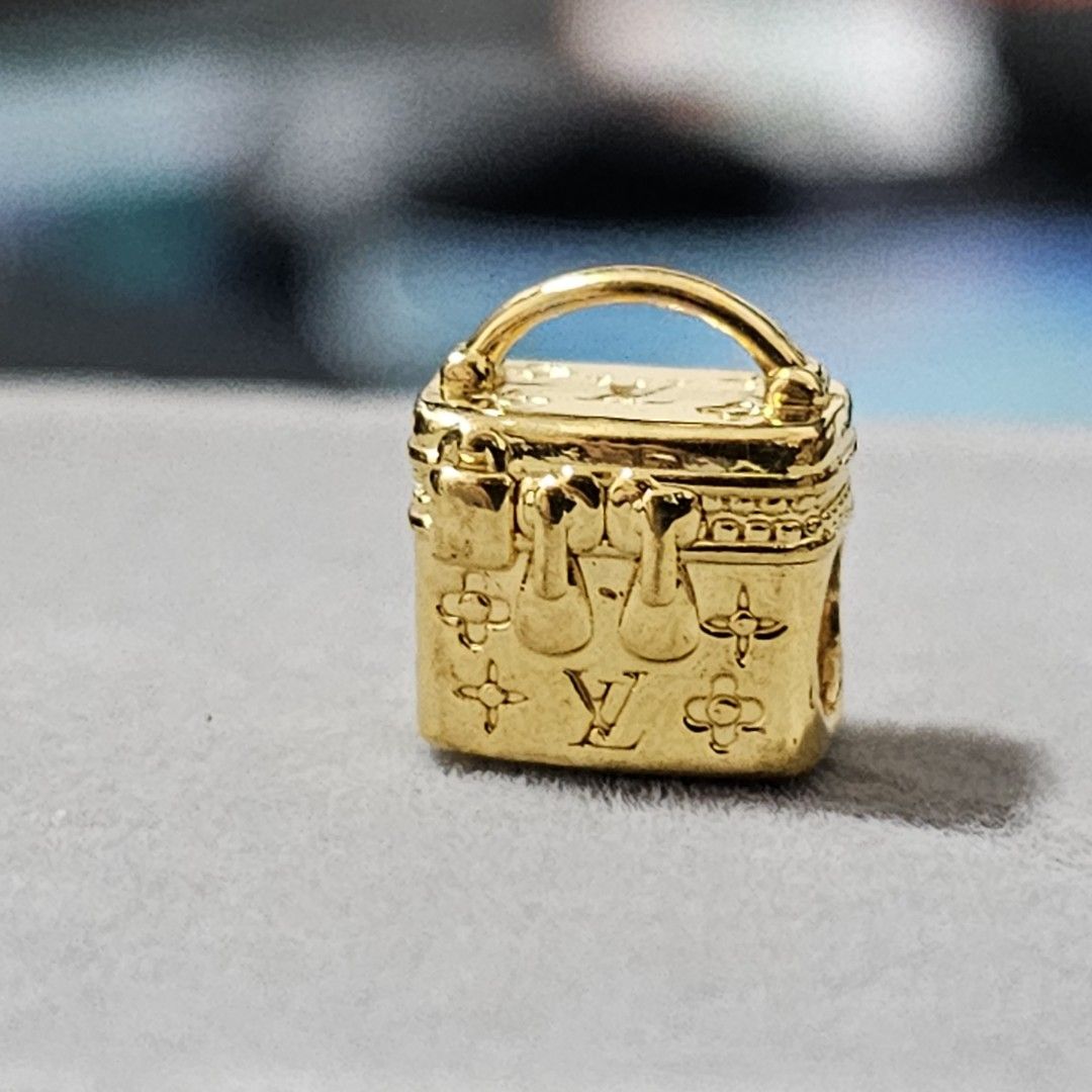 916 Gold Bag Charm