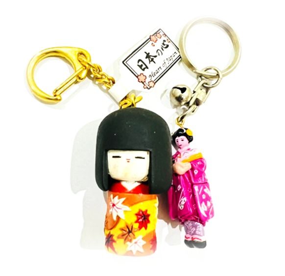 Japanese shop doll keychain