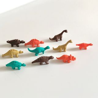 袖珍 袖珍模型 袖珍玩具 可愛小恐龍橡皮擦 橡皮擦 文具 文創 恐龍 恐龍模型