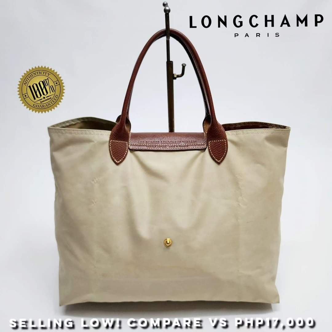 Longchamp Le Pliage Small/Medium Black Tote Bag. EUC!