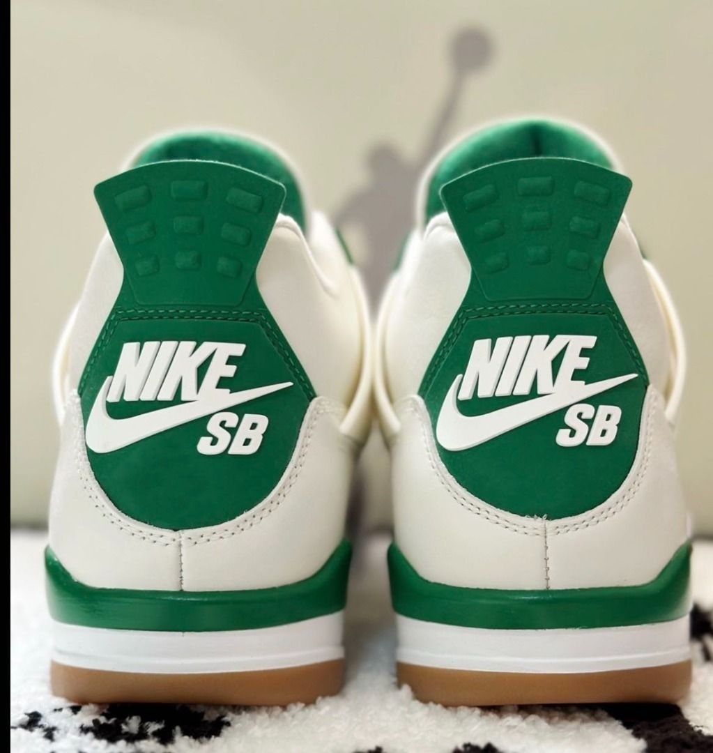 🥇原盒正品Nike SB x Jordan Air Jordan 4 Pine Green 籃球鞋, 男裝