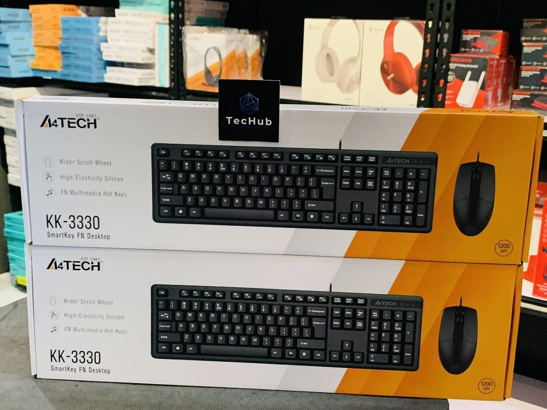A4Tech KK-3330 Keyboard and Mouse Combo Black USB, Computers & Tech ...