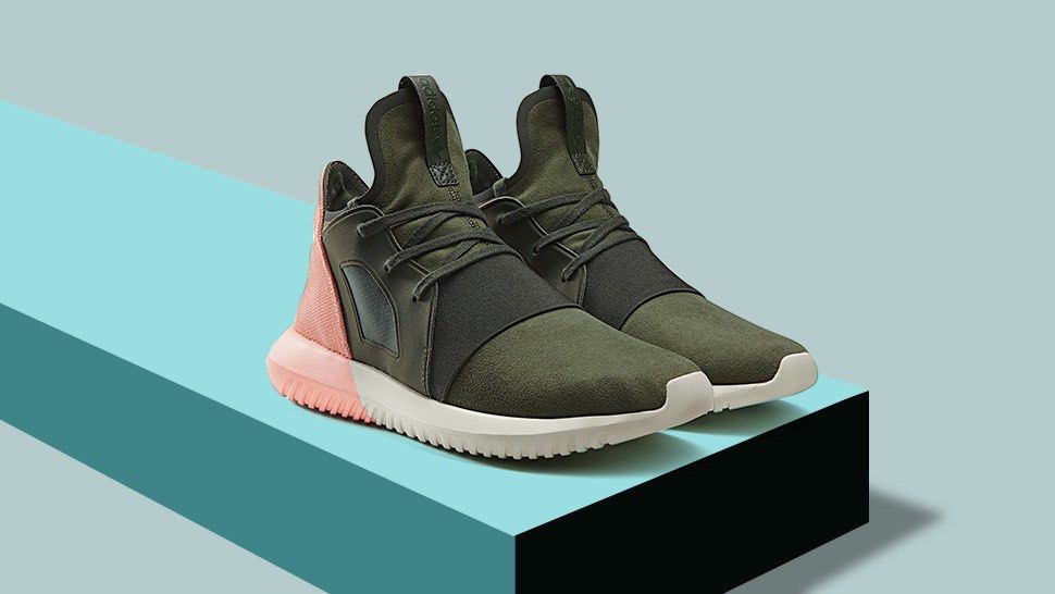 Adidas tubular defiant green top