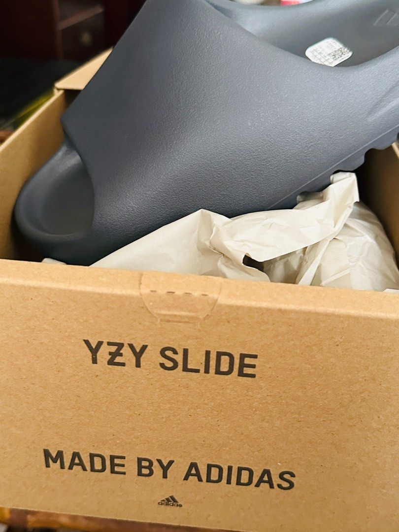 adidas yeezy slide slate grey uk10 /28.5cm, Men's Fashion