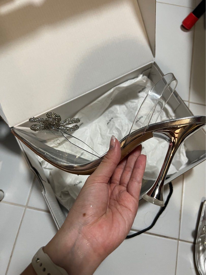 Aldo discount silver heels