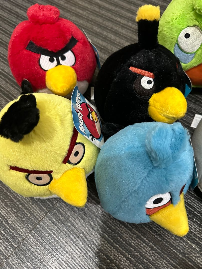 Angry Birds Stuffed Toys, Hobbies & Toys, Toys & Games on Carousell