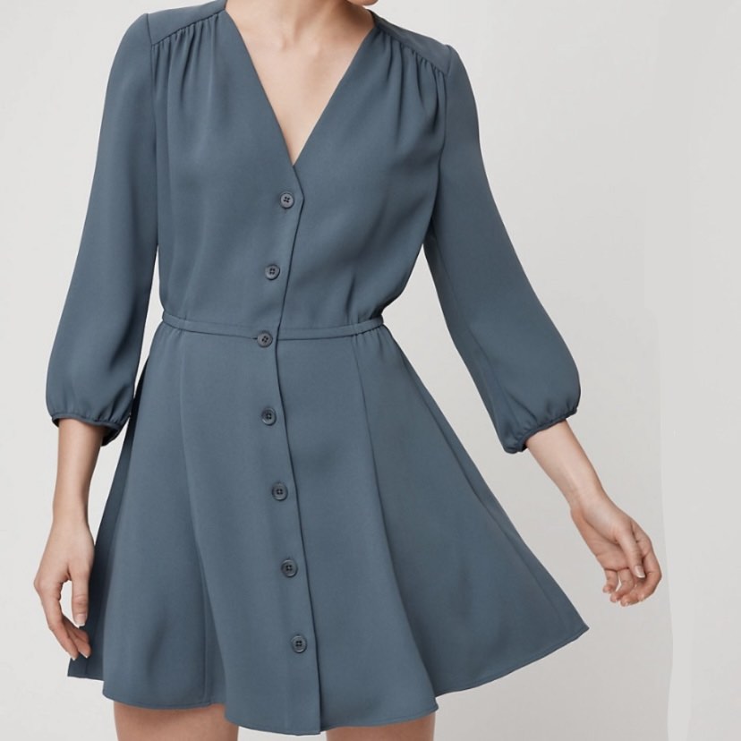 ARITZIA Babaton Day Mini Dress Teal Blue Green Turquoise