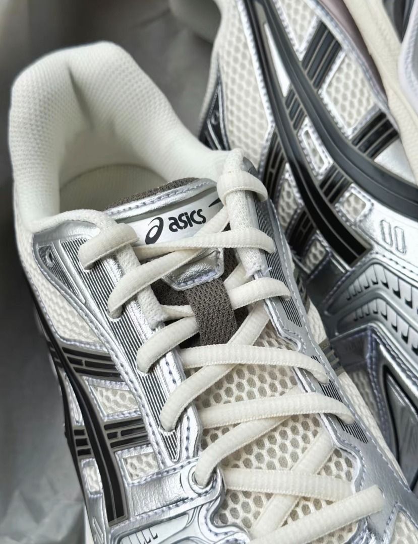 Asics Gel-Kavano 14 至簡套裝防滑耐磨低幫跑步鞋男女同款黑白銀, 女裝