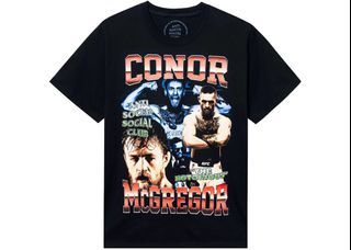 Authentic Antisocial Social Club ASSC x UFC Conor Mcgregor Tee Black