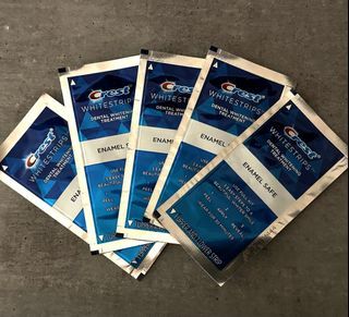Authentic Crest whitening strips