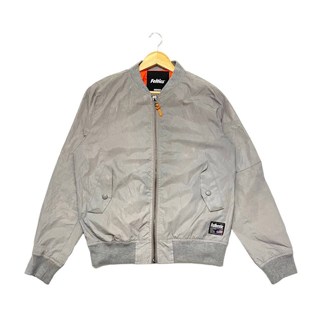 Authentic Feltics Ma 1 Reflective Bomber Jacket Men s Fashion