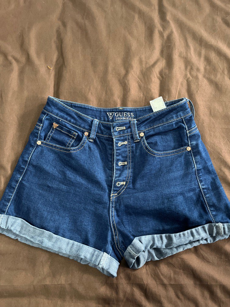 High waisted guess shorts clearance