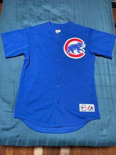 Rare New Men's MLB Majestic Blank White Chicago Cubs Jersey Size XXL