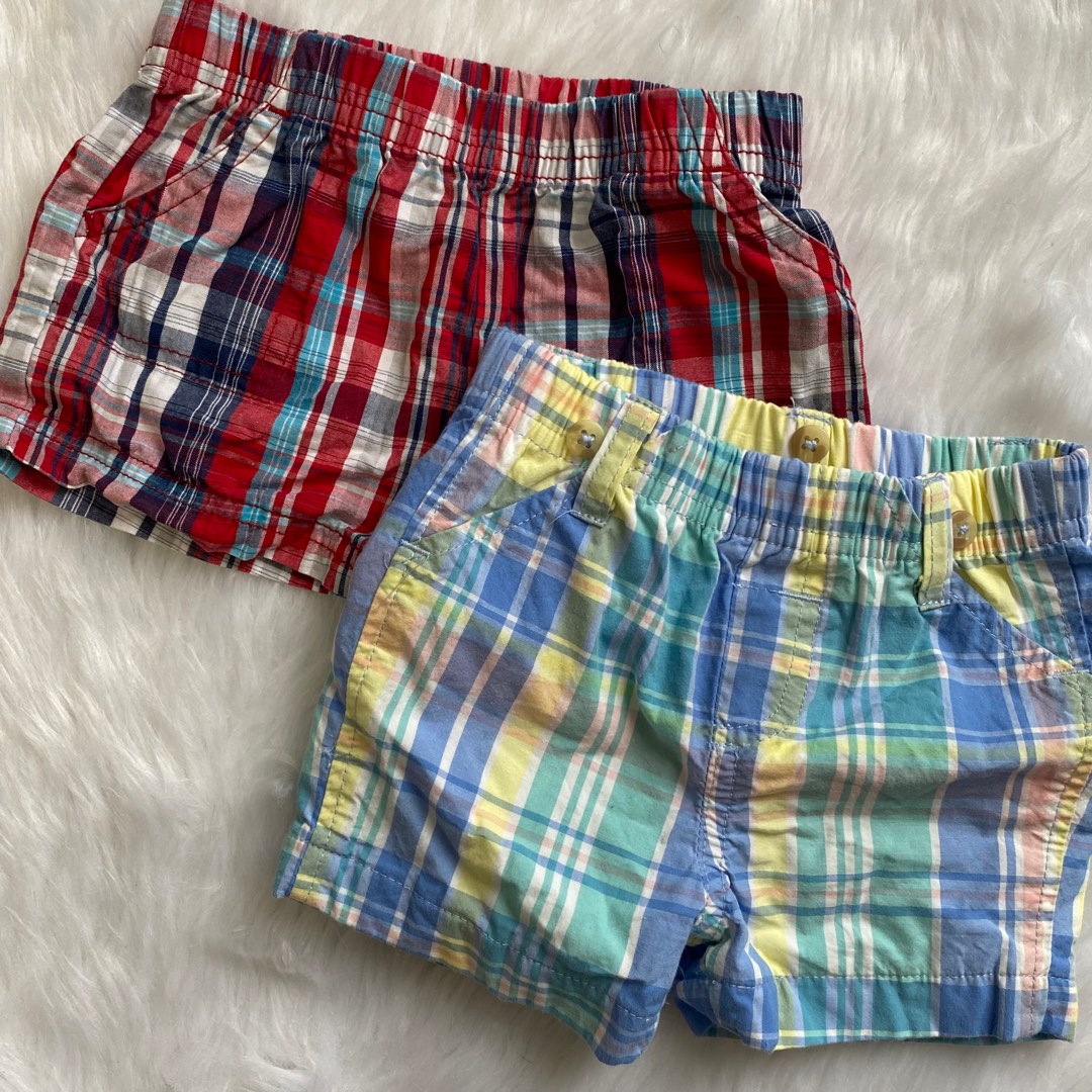 Baby boy plaid hotsell shorts