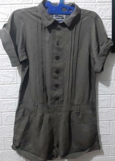 Baby doll grey top / atasan abu-abu