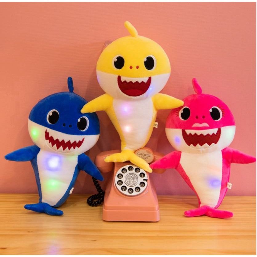 Baby shark plush singing hot sale english