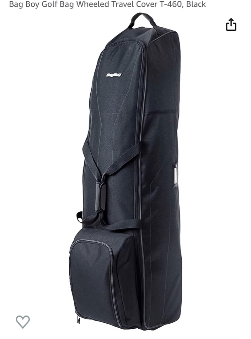 Bag Boy Golf Bag Wheeled Travel Cover T460, Black, 運動產品, 運動與體育, 運動與體育