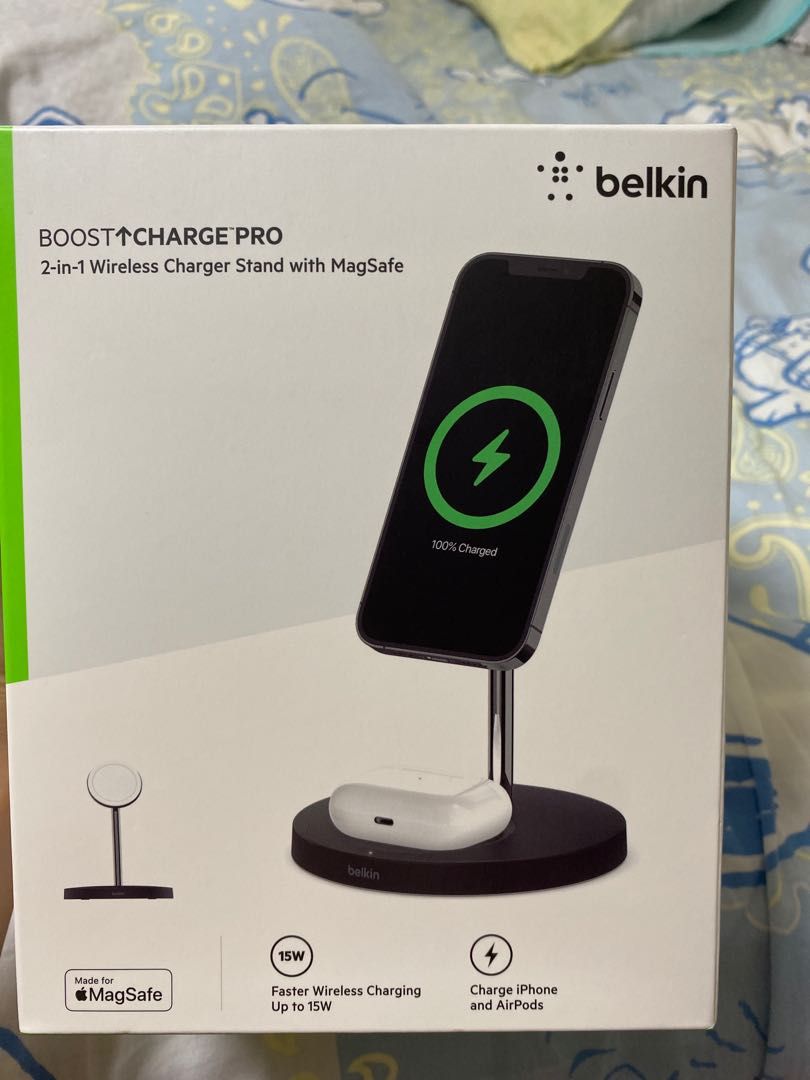 Belkin boost charge pro 2合1無線充電器, 手提電話, 電話及其他裝置