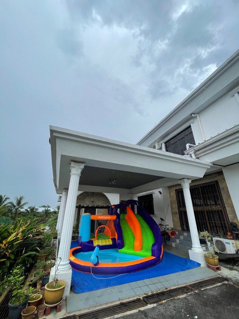 Birthday Party Time Inflatable Airmyfun Kids Pool Water Slide