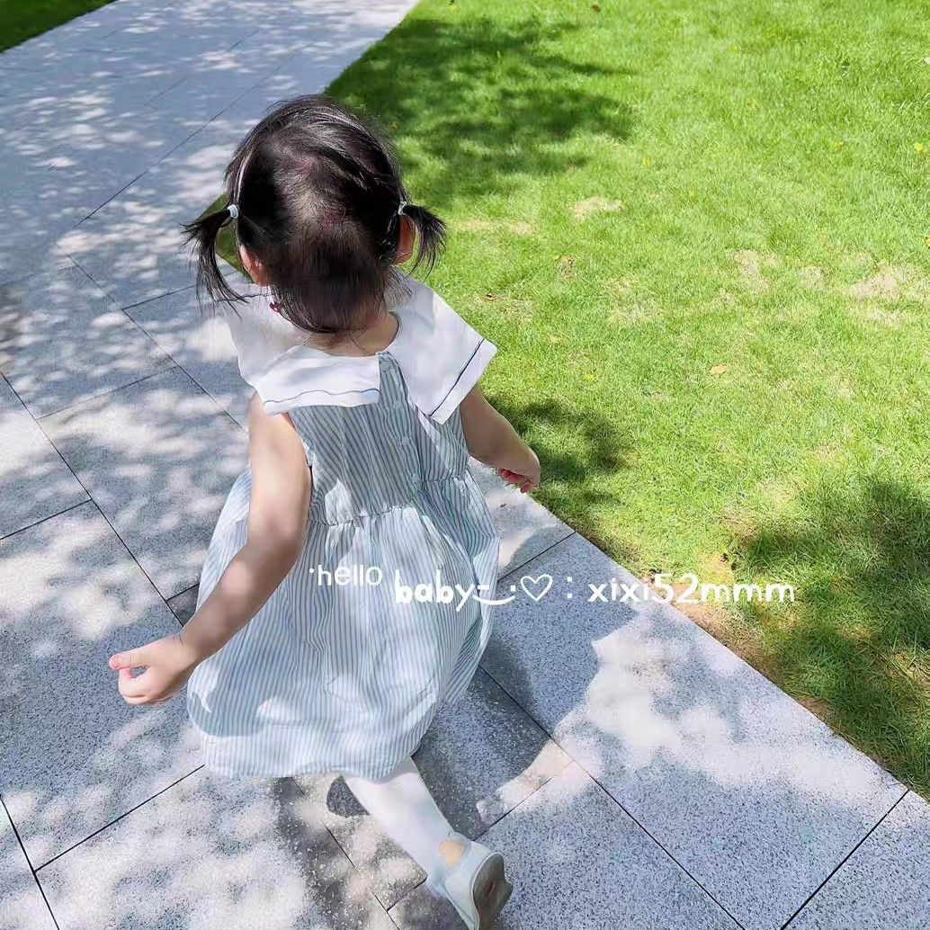 BN Japanese brand Girl Dress with Sailor collar 6M 3 yo Babies
