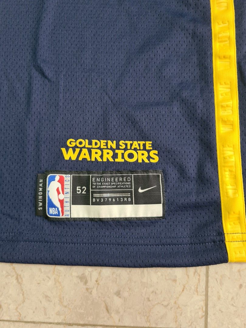 Men's Nike Stephen Curry Navy Golden State Warriors City Edition Swingman Jersey Size: Medium