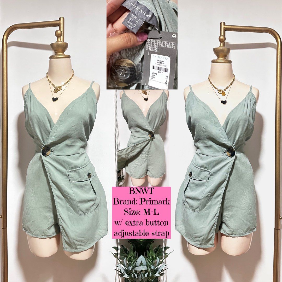 BNWT PRIMARK Dubai Aussie mint green elegant classy semi formal blazer romper dress jumpsuit jumpshort Women s Fashion Dresses Sets Rompers on Carousell