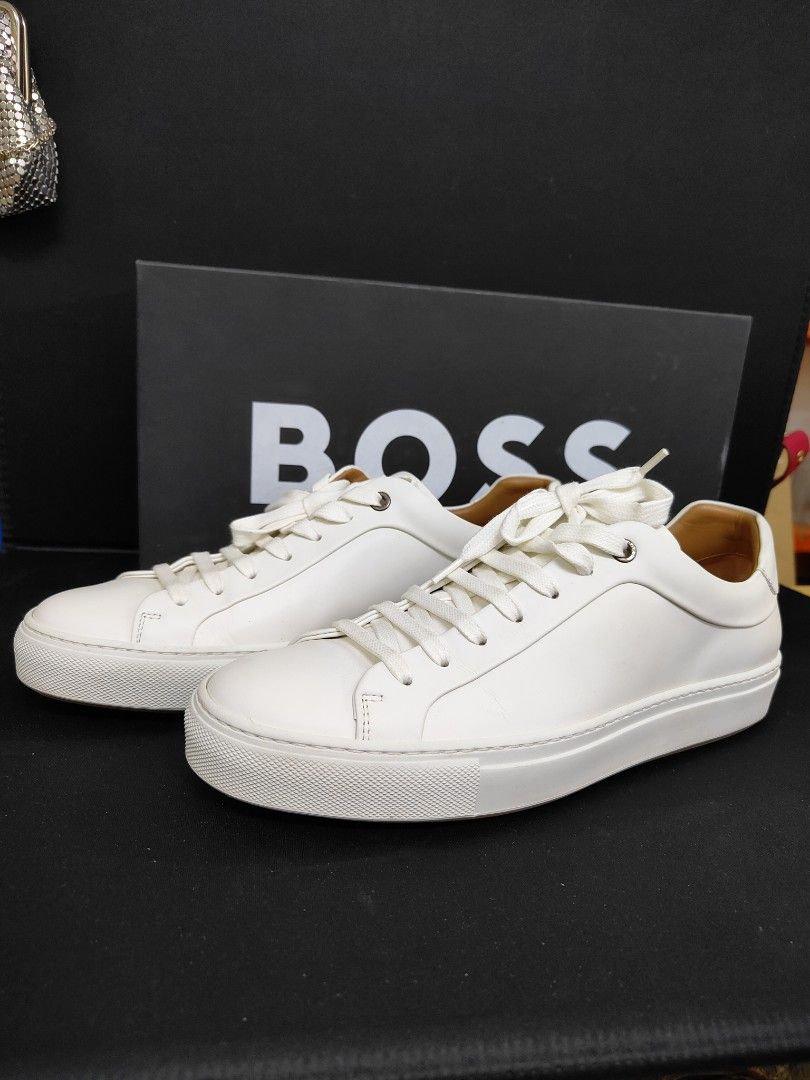 BOSS Mirage 50472128 Sneaker in White Leather Made in Italy Size
