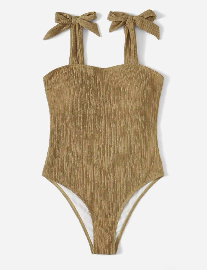 Brown one piece swimsuit, Women's Fashion, Swimwear, Bikinis
