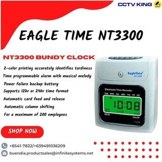 BUNDY CLOCK EAGLE TIME FOR TIME KEEPING/DIGITAL (NT-3300)