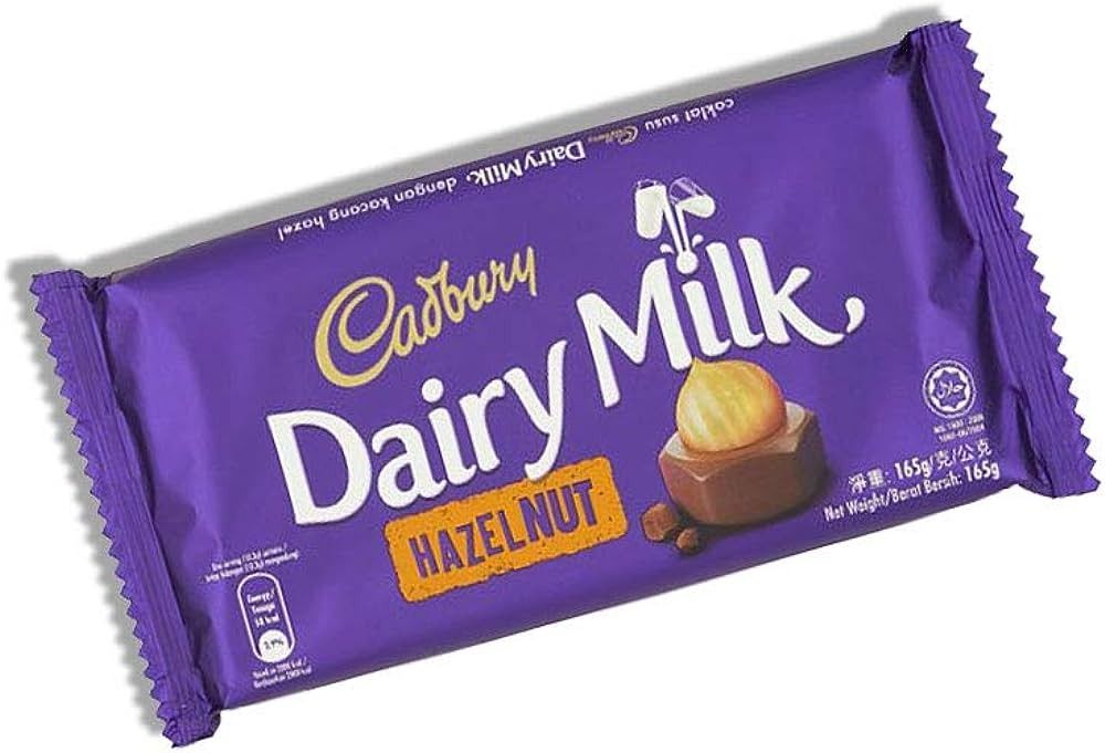 Cadbury Dairy Milk Roasted Almonds (165g) Chocolate (165g) Hazelnut