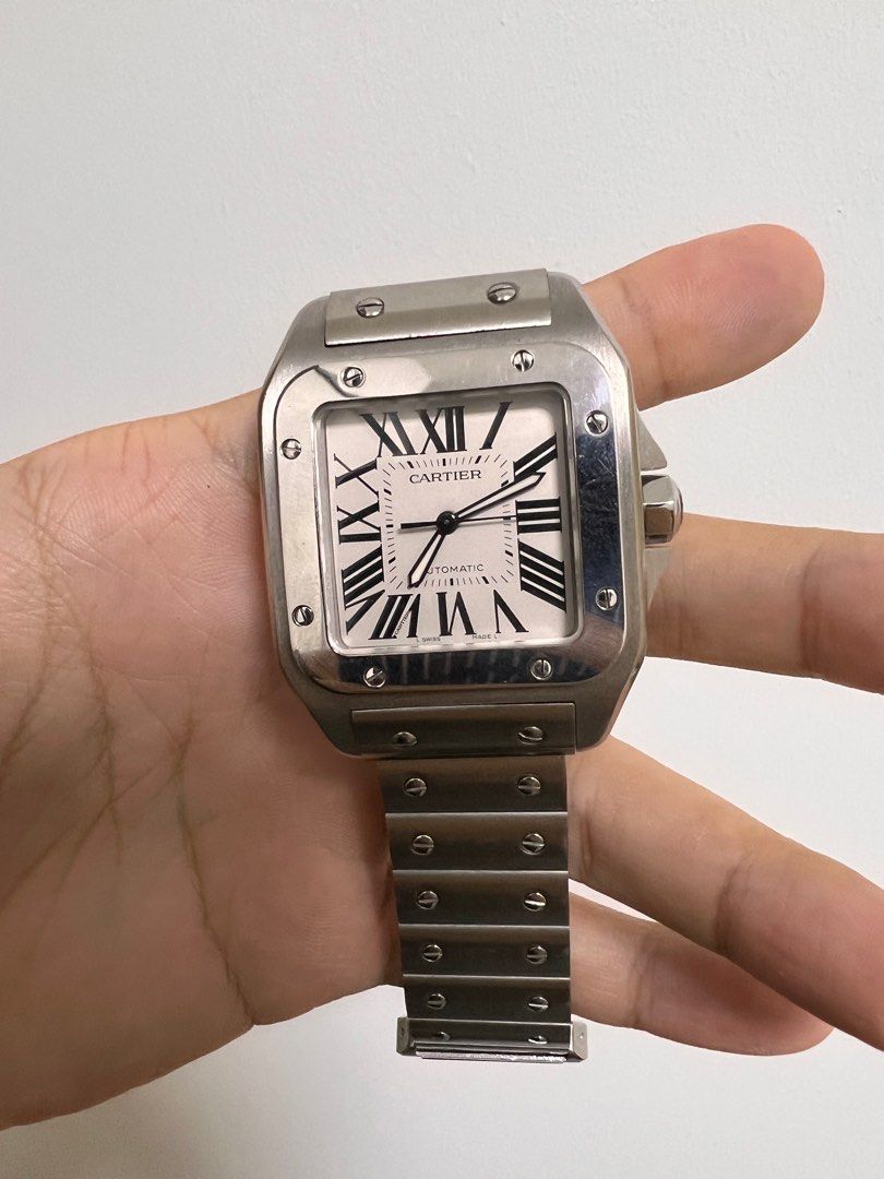 Cartier santos clearance acciaio