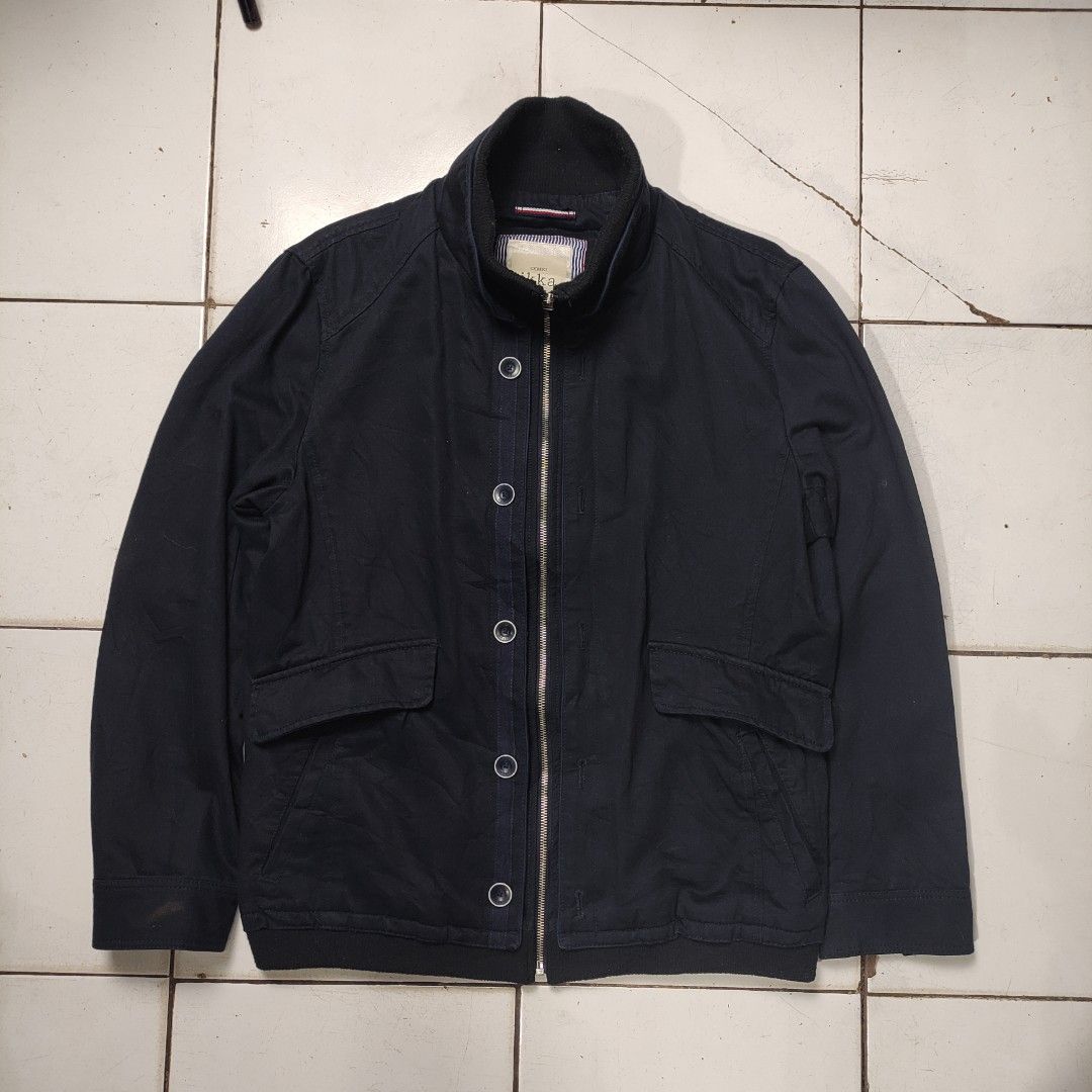 Casual Jacket canvas by IKKA Fesyen Pria Pakaian Baju Luaran