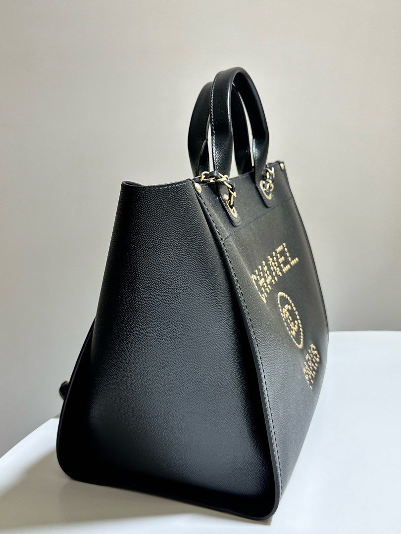 Chanel deauville hot sale tote caviar