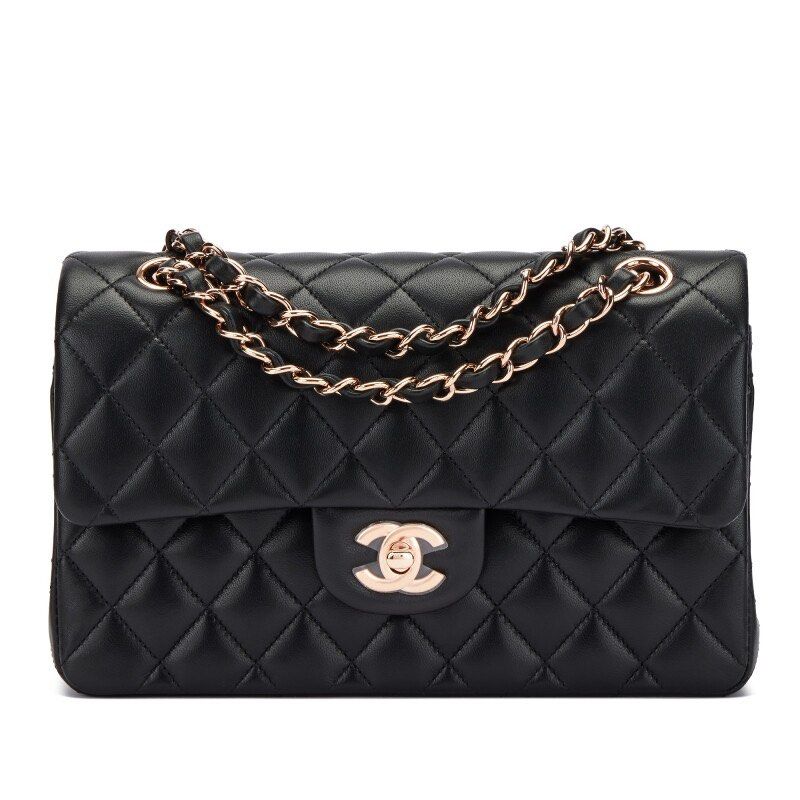 Chanel Small Classic Double Flap Lambskin Silver Hardware SHW, Luxury, Bags  & Wallets on Carousell