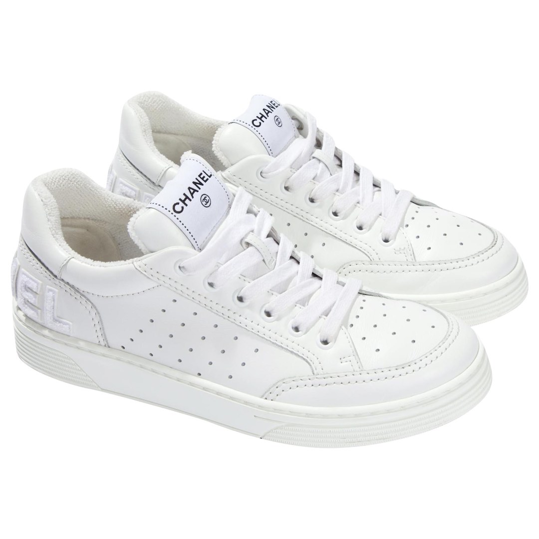 White clearance sneakers chanel