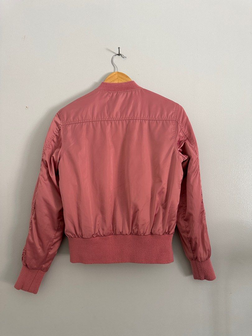 Mauve Bomber Jacket Charlotte Russe Women s Fashion Coats