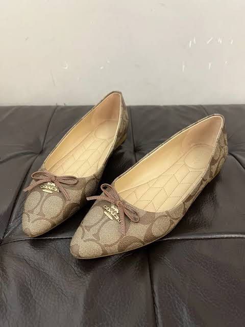 Coach pointed toe flats sales