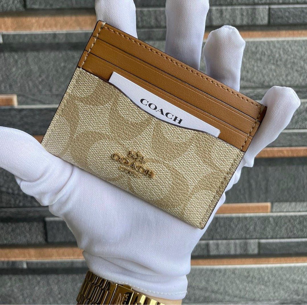 Coach Men Card Wallet New, Luxury, Bags & Wallets on Carousell