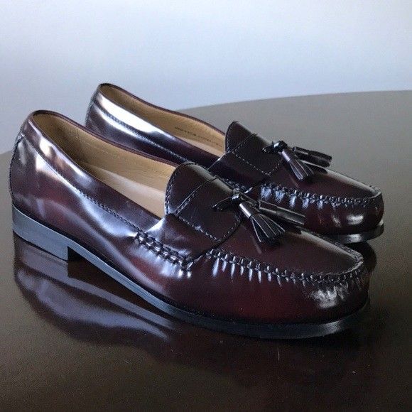 Cole haan pinch cheap tassel loafer burgundy
