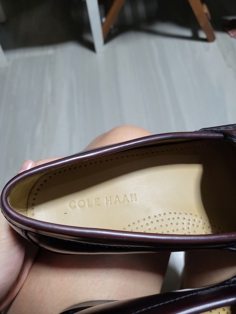 cole haan men's pinch tassel loafer mahogany