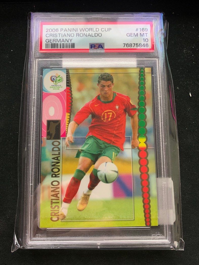 Cristiano Ronaldo (C朗）2006 World Cup Rookie Portugal Panini PSA