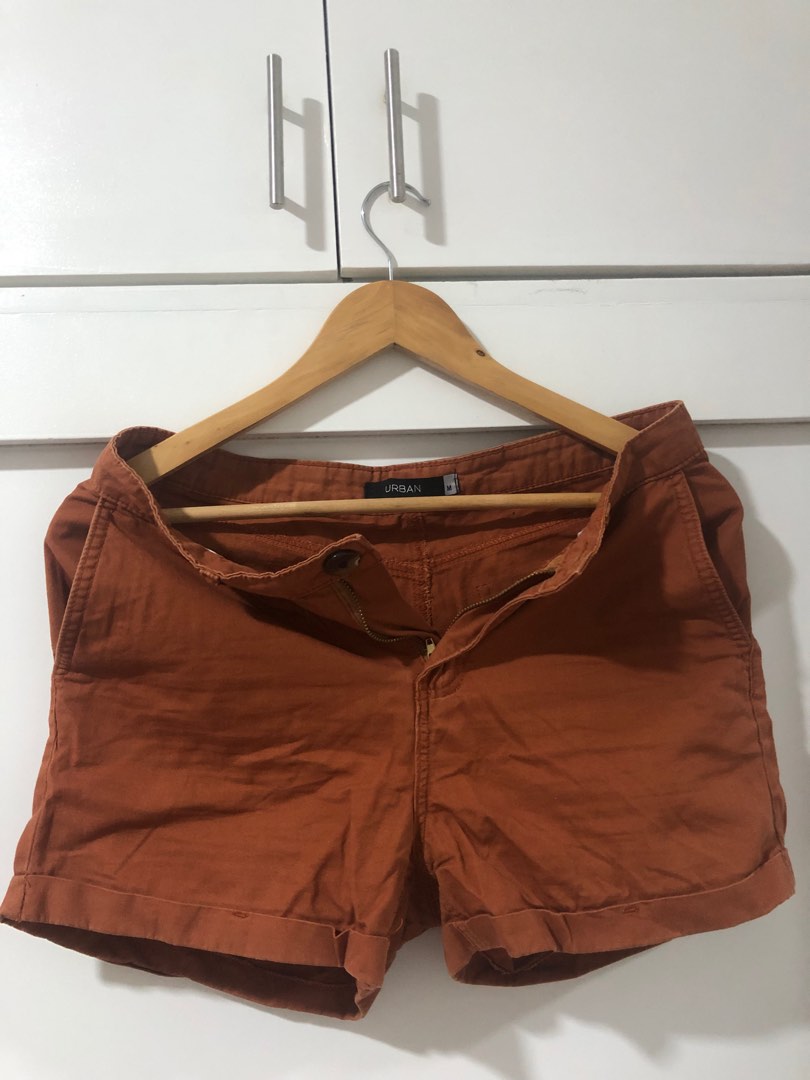 Dark orange shorts online