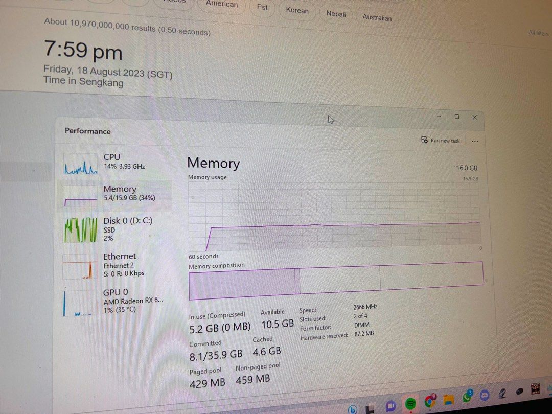 DDR4 8gb x2 2667Mhz, Computers & Tech, Parts & Accessories, Computer Parts  on Carousell