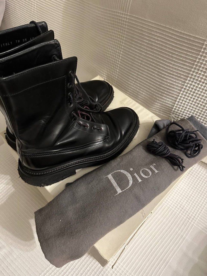 Dior 2007 shop combat boots