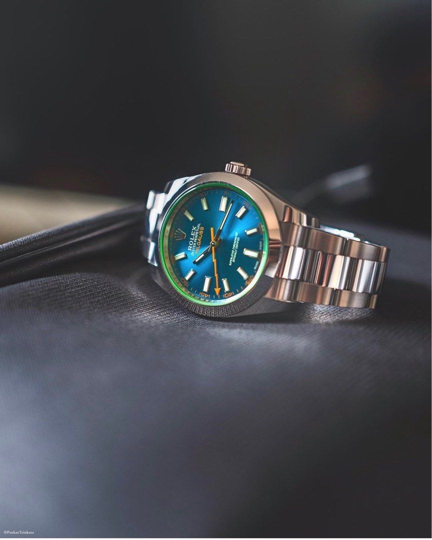 Rolex milgauss z blue discontinued hot sale