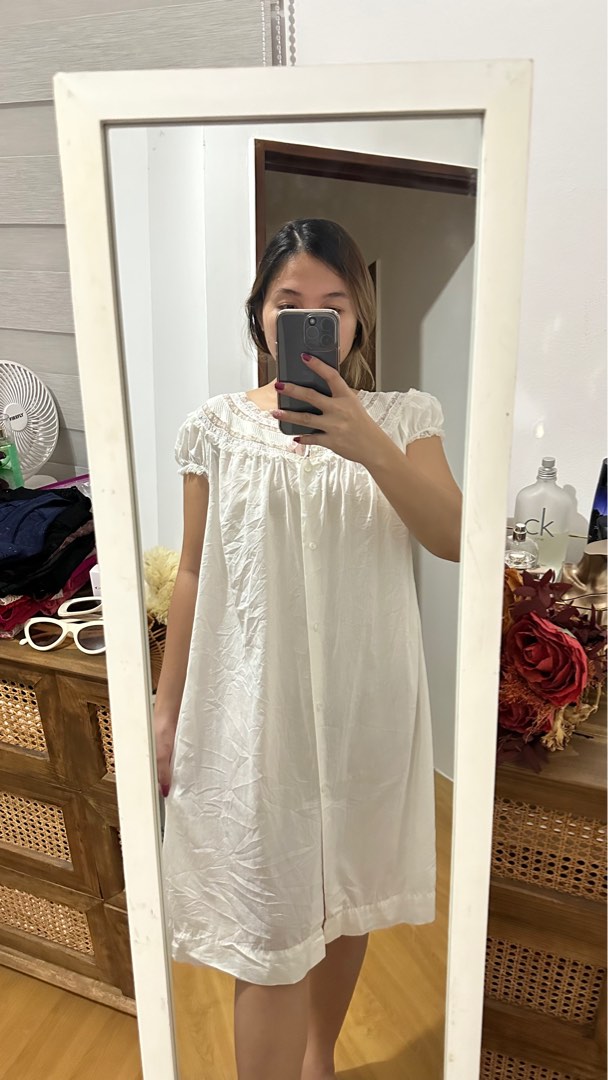 Dress Sleepwear Super lightweight Buttondown L on tag Php80